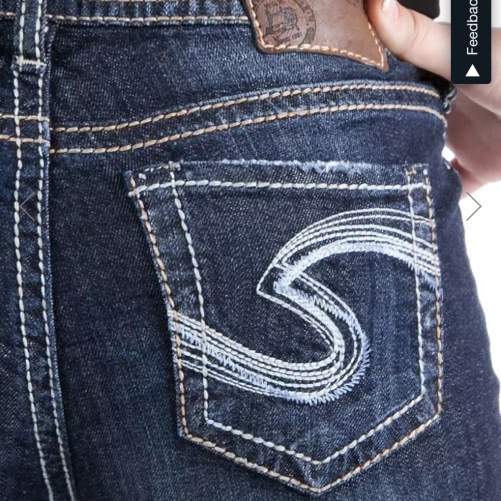 SILVER Natsuki Boot Stretch Jean Darkwash W27/L29 Comfy Denim Jeans RETAIL $85 - Picture 7 of 15